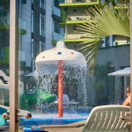 Mamaia Nord- 3 Piscine Exterioare Plaja Centru Promenada Lägenhet